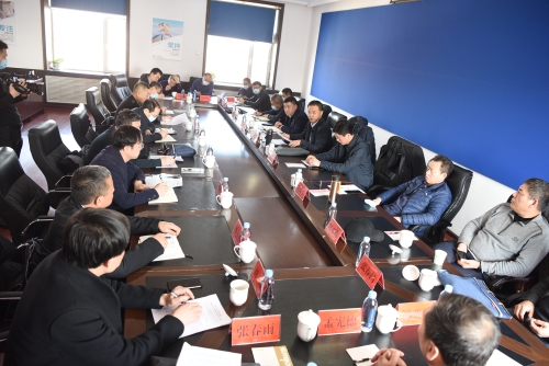 黑龙江煤监局对龙湖矿3.9全国两会期间安全监察情况通报会。孙国祥摄