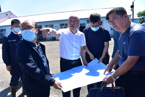 2021-06-12张长山深入胜利矿调研矿井技改工程进展情况