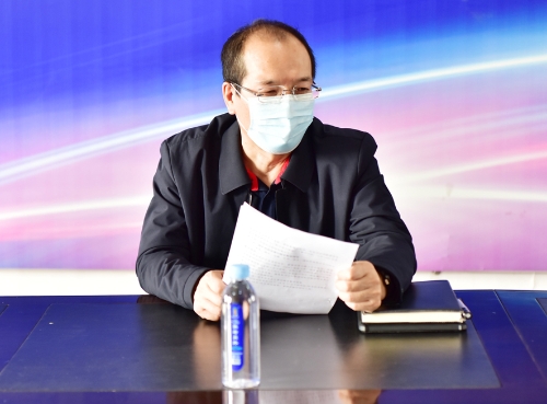 2021-11-01刘金奇率队对新建矿开展风险研判和技术刨析并到三采区7033掘进工作面检查1