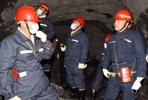 11.22龙煤集团煤监局陈启在建设矿检查