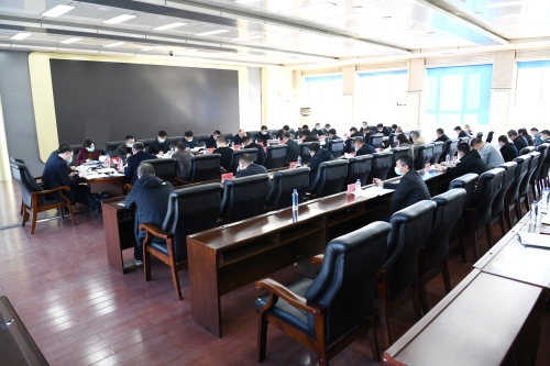 2022-03-28张长山调研七洗厂、龙选厂、运输部全年生产经营工作落实情况