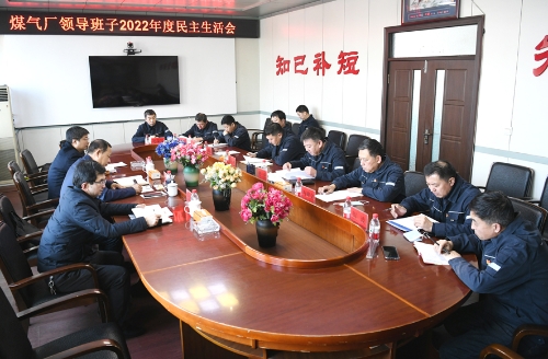 2023.02.14公司党委副书记李健国深入煤气厂召开2022年度领导班子民生生活会仪1